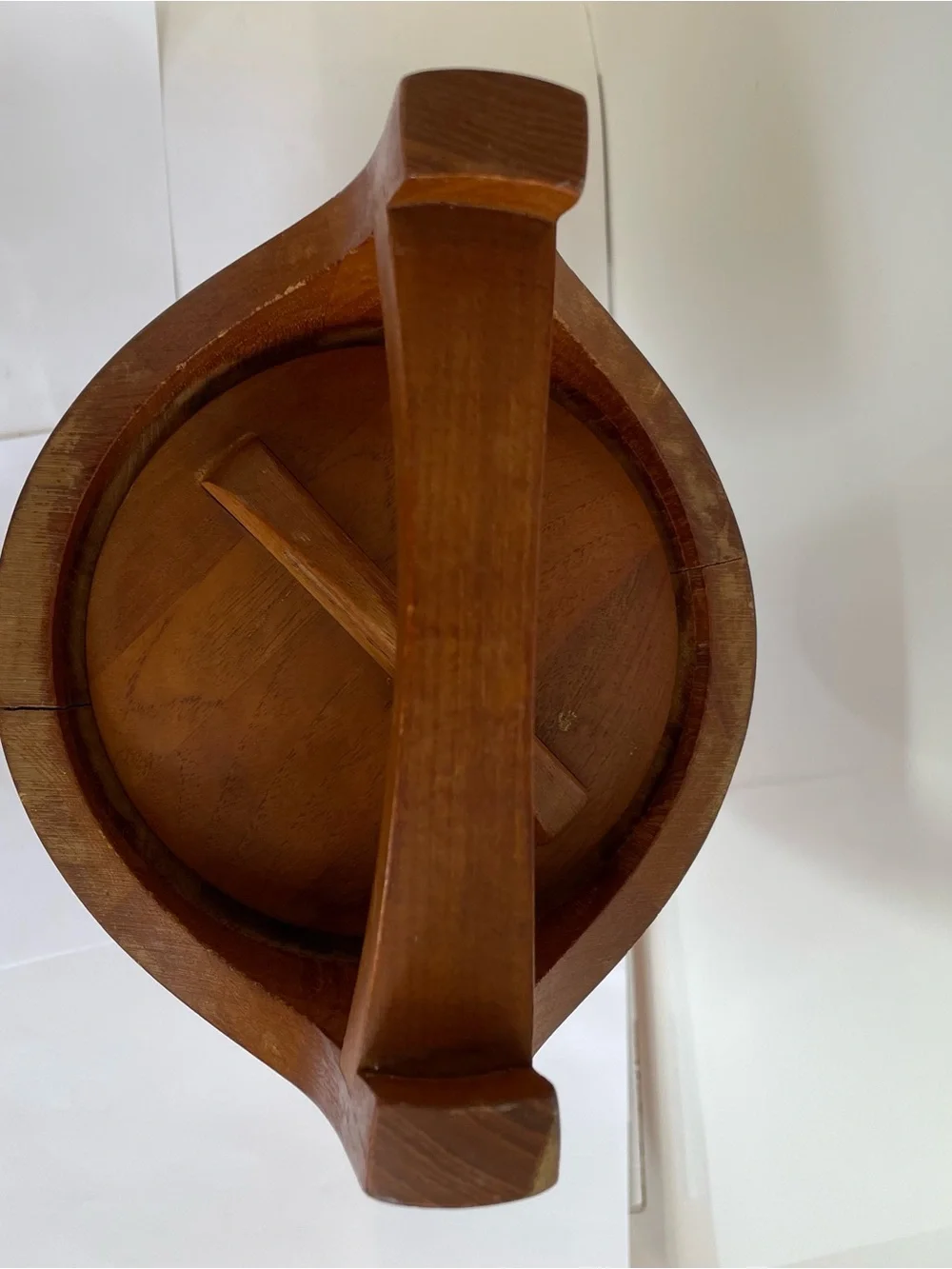 Vintage Dansk Congo Teak Ice Bucket Mid Century Modern